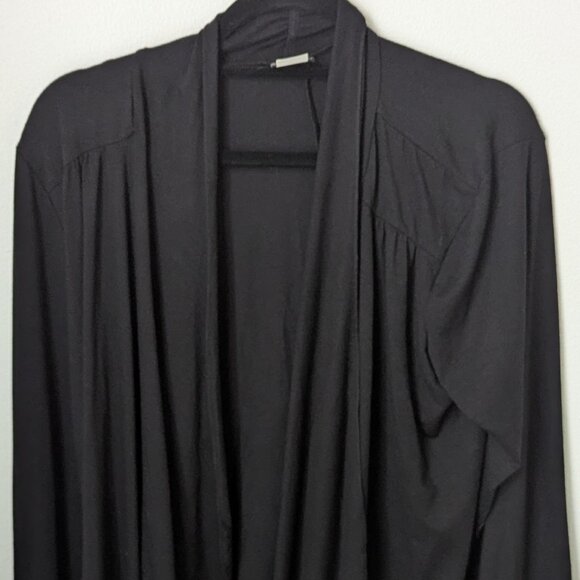 Nomadic Travelers Women's Black Open Draped Cardigan, Large - Picture 2 of 5